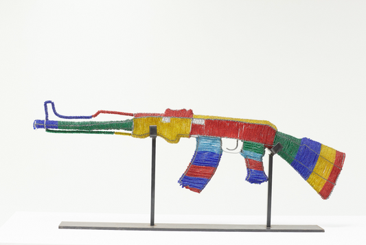 Beaded AK-47 Sculptures: Ethiopia Color Series (2017)