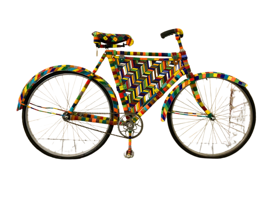 1930s South African Beaded Postal Bicycle